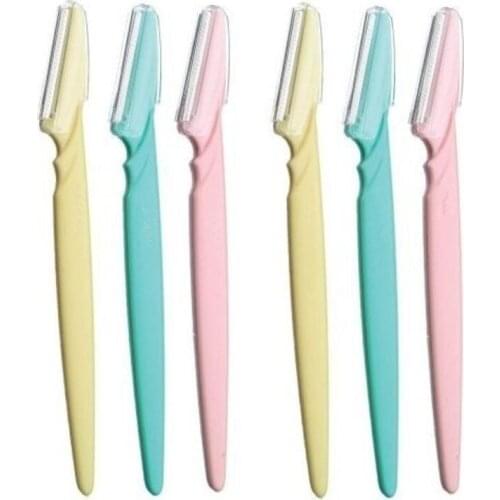 Eyebrow Knife 6pcs Women Makeup Facial Tool Eyebrow Lip Razor Trimmer Blade Shaver Knife Beauty Tool Kit hair trimmer