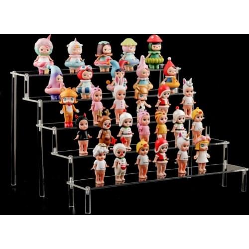 Acrylic Jewelry Display Stand Lego Toy Collection HD Block Bear Doll Model Storage Cover Kids Gift Toy Organizer Storage Case