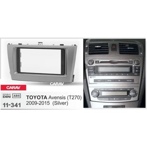 CARAV 11-341 Top Quality Radio Fascia for TOYOTA Avensis 2011+ Stereo Fascia Dash CD Trim Installation Kit