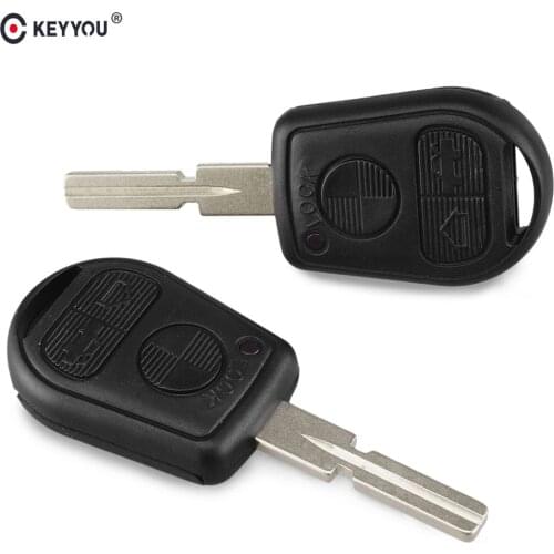 KEYYOU Replacement Remote Key Case Shell Fob 3 Button For BMW 5 7 Series E31 E32 E34 E36 E38 E39 E46 Z3 740i 323i 540i 535i Key