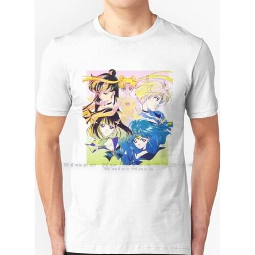 Guardians Of The Princess T Shirt 100% Pure Cotton Sailor Pluto Sailor Saturn Sailor Uranus Sailor Neptune Manga Creative