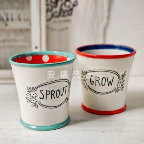 Retro style ceramic storage tank storage tank pen holder furniture ornaments andeliang product defects