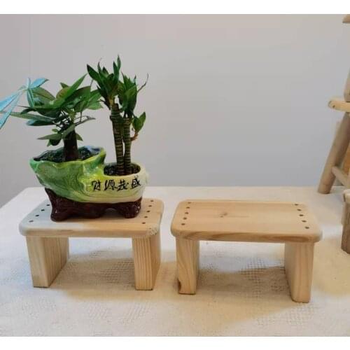 Childrens log small stool FIR low stool solid wood rectangular stool pedal toilet stool new product