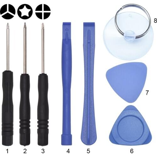 8 9 10 pcs Cell Phones Opening Screen Pry Repair Tool Kits Mobile Black Mini Screwdriver Tools for iPhone Samsung Huawei Xiaomi