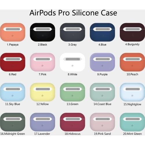Original Liquid Silicone Case for Apple Airpods Pro Slim Cover Cases Multicolor Protective Skin for Airpods 3 Dropshipping