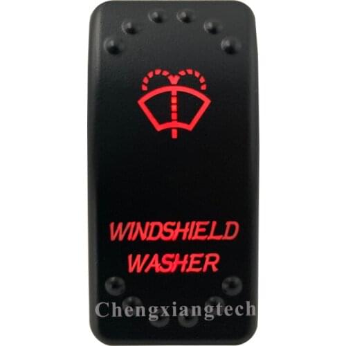 12V 20A / 24V 10A Dual Red Led 5P On Off SPST Rocker Push Switch Windshield Washer Waterproof for Car Boat Truck Circuit Breaker