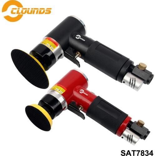 SAT7834 Pneumatic Sander Air Tool 2" 3" Pad Size Decelerate Mini Air Sander Power Tools