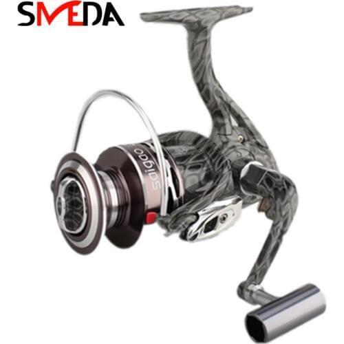 Spinning Fishing Reels Pesca Carretilha Fishing Wheel For Saltwater Metal Spool Fishing Reels Tools 5.1:1 Bait Folding Rocker