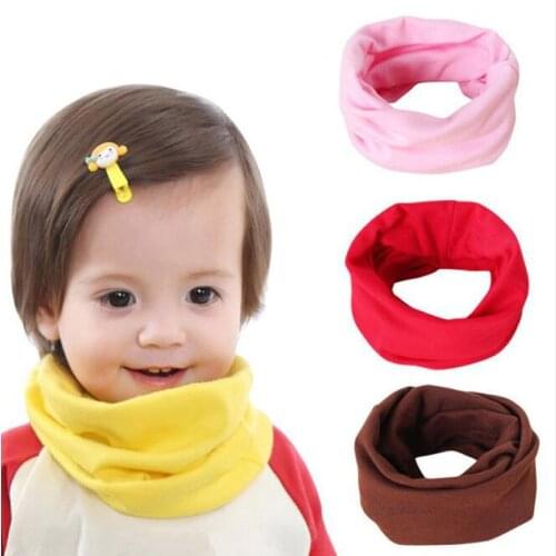 High-quality Cute Fall Winter Baby Scarf Baby Bibs For Boys Girls Burp Cloths Lovely Kids Collars Ring Warmer Neckerchief
