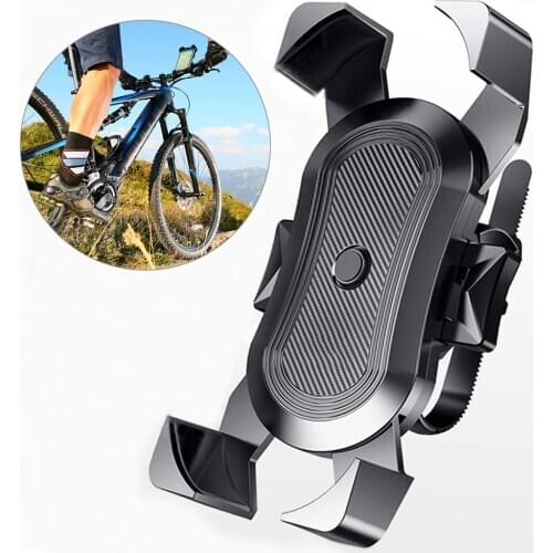 Bicycle Phone Holder for iPhone Samsung Xiaomi Bike Mobile Cellphone Holder Motorcycle Handlebar Phone Holder Stand GPS Bracket