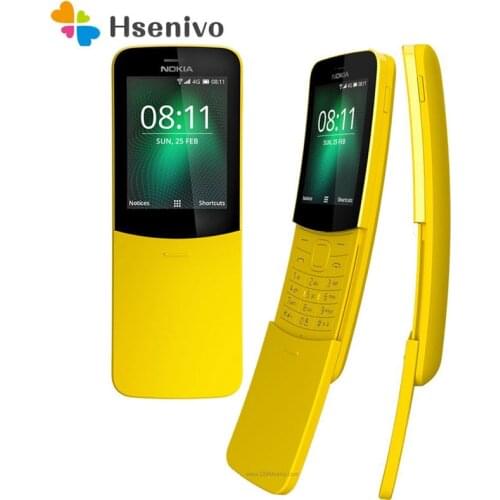 Nokia 8110(2018 4G ) Used 70% New Original NOKIA 8110 (2018) Mobile Cell Phone Unlocked high quality 4G Free shipping
