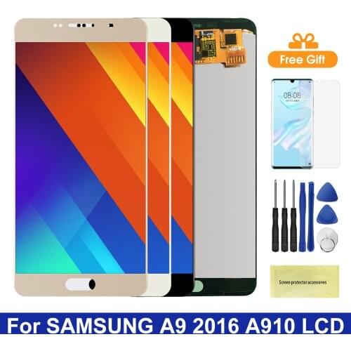 A910 Lcd For SAMSUNG GALAXY A9 Pro 2016 A910 Lcd Display Touch Screen Replacement For Samsung A9100 A910F/DS Lcds