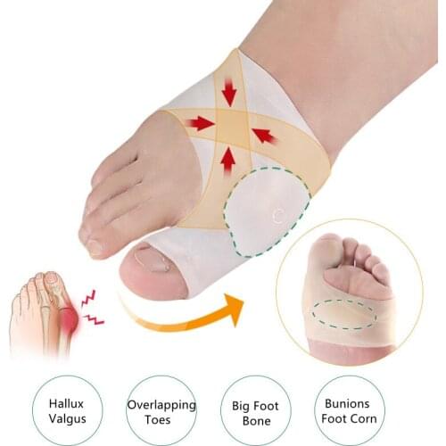 1 Pair Bunion Corrector Gel Pad Hallux Valgus Protector Guard Toe Separator Overlapping Toes Orthopedic Orthosis Pedicure Tools