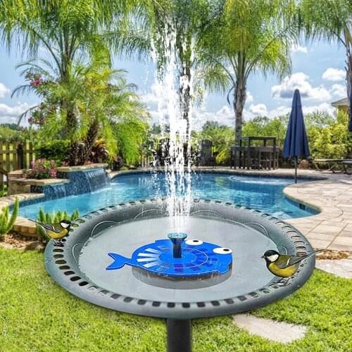 1PC Solar Fountain Pump Solar Energy Storage Floating Fountain Solar Independent Bird Bath Floating Fountain For Garden Outdoor