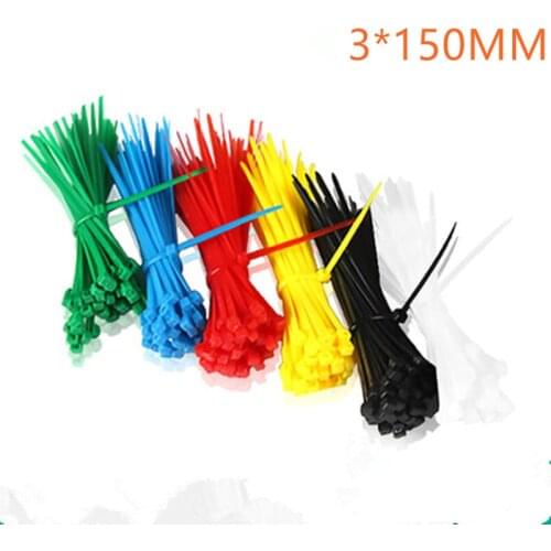 100pcs 3X150MM Self-Locking Cable Zip Ties.cable ties
