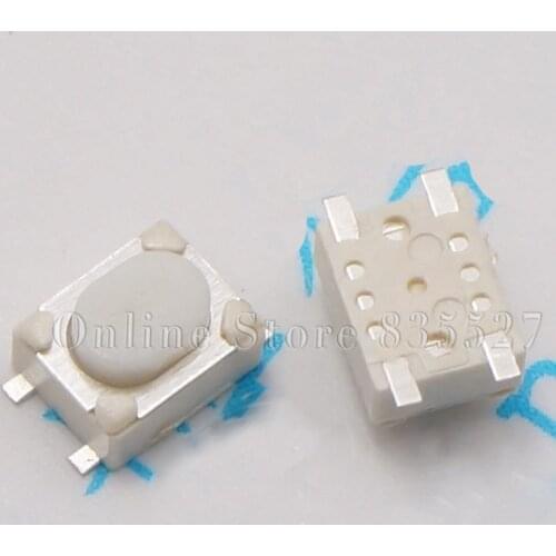 1000pcs/lot 3*4*2.5 flat foot white 4 four flat foot key switch remote control switch for automobile button 3 * 4 * 2.5 MM