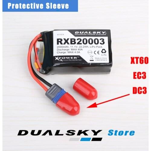 5Pcs/Lot LIPO Cell Connector Protective Sleeve XT60 XT90 EC3 EC5 JST T Plug Protective Sleeve Fireproof And Short Circuit