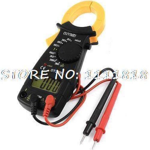 600V AC/DC Multimeter Electronic Tester Digital Clamp Meter Current Kit