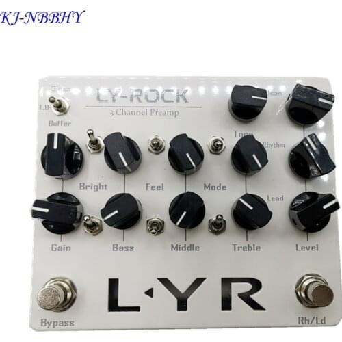 LY-ROCK 3-Channel Preamp Landing Pedals Single Block Effector Clean Rhythm SOLO Lead For Guitar KSR Ceres Artmis 100 ColossH100