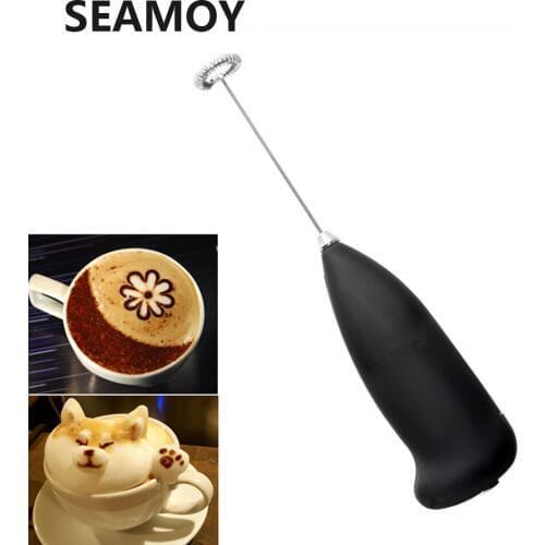 Electric Milk Frother Foaming Blender Maker For Cappuccino Coffee Maker Coffee Art Sets Stainless Steel Handheld