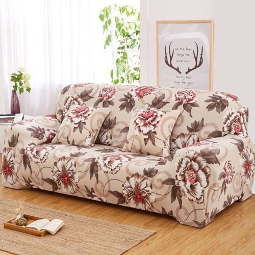 Flower Printed Covers On the Sofa Elastic Sofa Cover Universal Flexible Stretch Couch Funiture Loveseat Cover Home Hotel