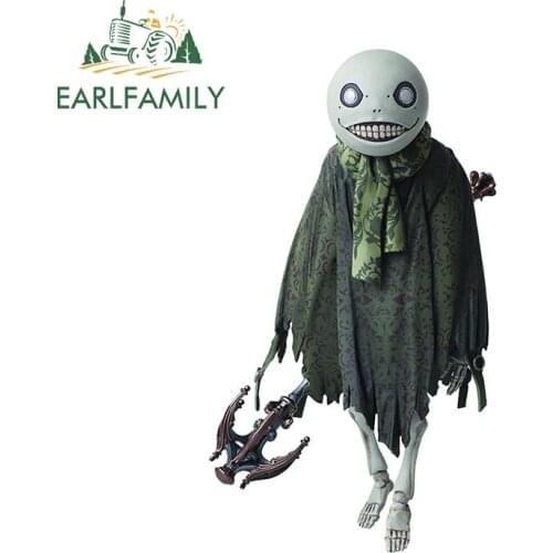 EARLFAMILY 13cm x 7.4cm for NieR Emil Anime Vinyl Car Stickers Scratch-Proof Sunscreen Decal Trunk Windows Vehicle Decoration
