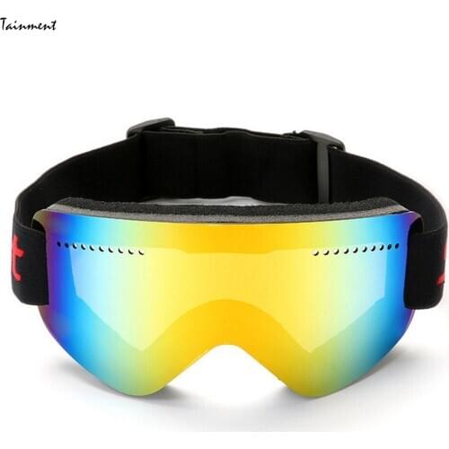 Ski goggles, Anti-fog and Sand-proof Skiing Goggles Mountaineering Glasses for Men and Women Motorcycle Cross-country Cylinder