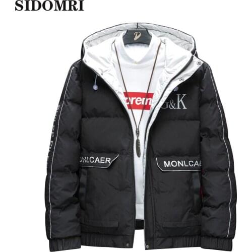 Mens coat Autumn winter 2020 new fashion standing-collar short cotton-padded coat Korean version of thick cotton-padded jacket