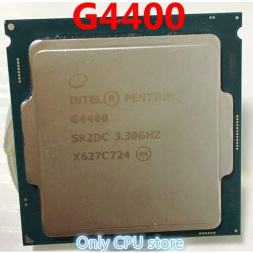 Free shipping Processor Pentium G4400 Dual Core 3.3GHz LGA 1151 TDP 54W 3MB Cache With HD Graphic 14nm Desktop CPU