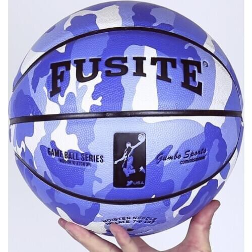 Professional Sports Basketball 5#/7# Youth/Adults Training/Competition Wear Resistance Military Prints Personal Basketball