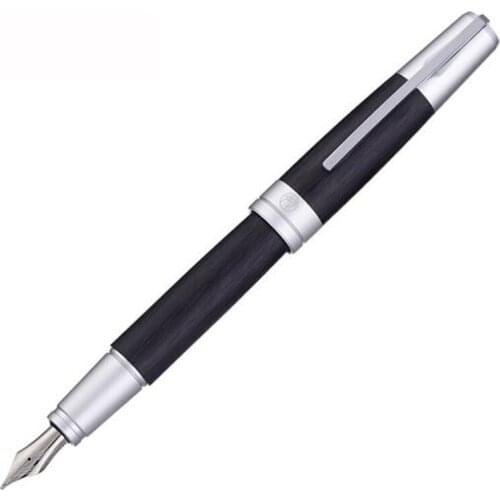 Picasso 961 Black Simmel Gate Bridge Aluminum Super Smooth Fountain Pen Iridium F Nib Fit Office & Home & School W/Gift Box