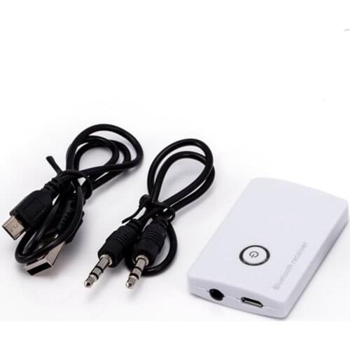 BM-E13 Home Car Wireless Bluetooth-compatible Receiver Audio Adapter with 3.5mm White