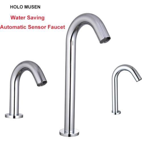 Touch Free Water Saving Automatic Infrared Sensor Faucet Bathroom Swan Faucet Automatic Sensor Basin Tap