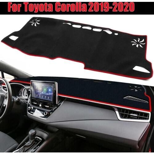 Car Styling Left-hand Drive Dash Mat For Toyota Corolla 2019 2020 Dashmat Dashboard Cover Pad Sun Shade Dash Board Cover Carpet