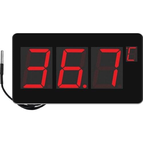 LED Digital Sauna thermometer Wall-mounted C/F Switch Alarm function Swimming pool thermometer with waterproof probe