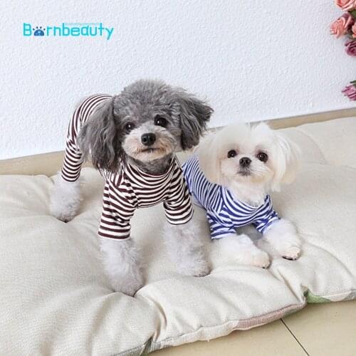 Pet Dog Sweatershirt Fashion Stripe Winter Coat for Small Medium Large Dogs Hoodie XS Chihuahua French Bulldog Jacket Dog Clothe