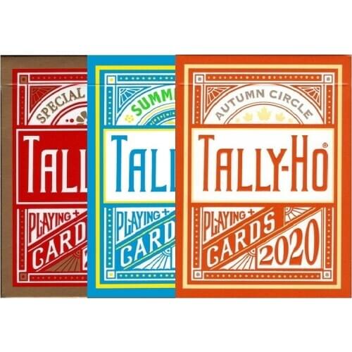 Tally-Ho Autumn Circle Back Playing Cards USPCC Bicycle Summer Fan Back Deck Poker Size Magic Card Games Magic Tricks Props