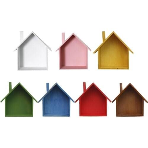 Warm Home Bedroom Wall Shelf Original Wood House Storage Decor Shelf Home Swing Kids Room Organization Wall Decoration Shel Z7Z3