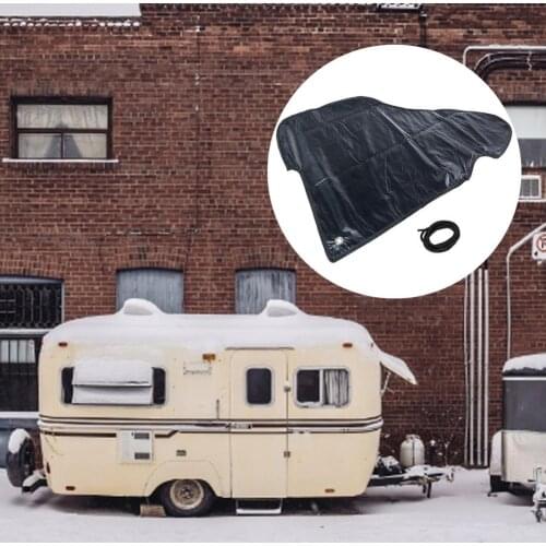 Caravan Trailer Hitch Cover Vinyl RV Tripod Dust Rain Protective Cover For Car Reflector Dust Rain Snow Protective Suv Sedan