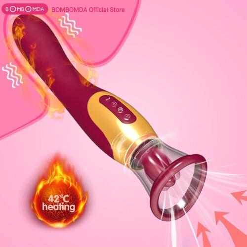 Vagina Sucking Vibrator Blowjob Tongue Vibrating Nipple Sucker Adult Oral Licking Clitoris Vagina Stimulator Sex Toys for Women