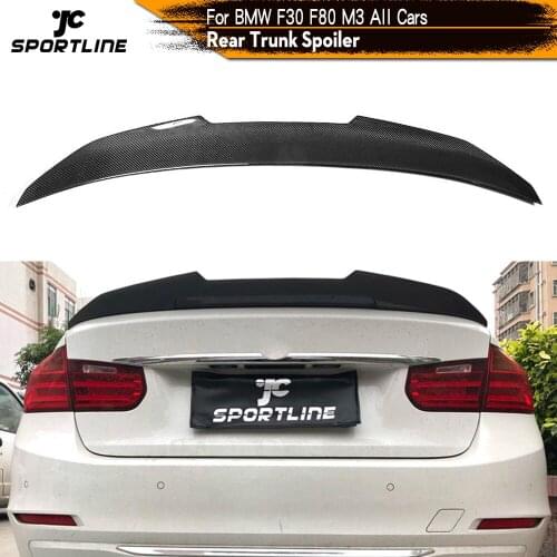 Rear Spoiler for BMW 3 Series F30 F80 M3 2013 - 2018 Carbon Fiber Rear Trunk Spoiler Big Customized Boot Lip Wing Lip