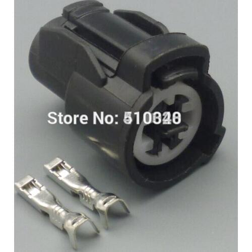 1set 2 hole female wiring harness connector plug with Terminal