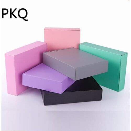 15*15*5cm Colorful pink Paper Mailing Box Express shipping Corrugated carton box for shipping clothes gift packaging
