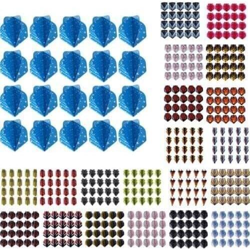 20pcs Dart Flights Standard Geometric Patterns Darts Flights Protectors Darts Accessories Kit