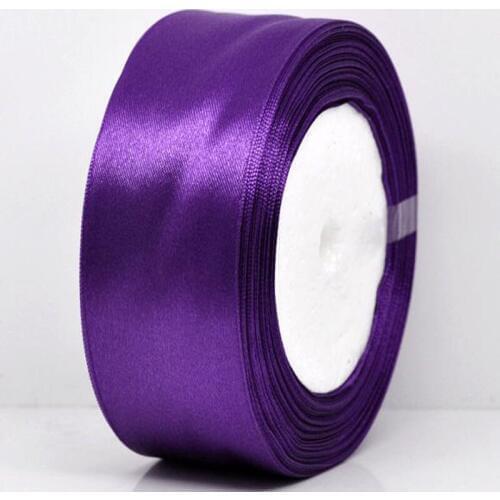 25yards 1Roll 1-1/2" Wide Purple Satin Ribbon For Packing Craft Wedding Decorations Ribbon Bow 38mm