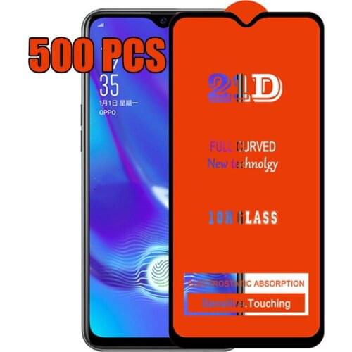 500pcs 21D Tempered Glass Full Glue Screen Protector Film For Samsung Galaxy Note 21 FE 20 A02 A12 A22 A32 A42 A52 A72 A82 A92