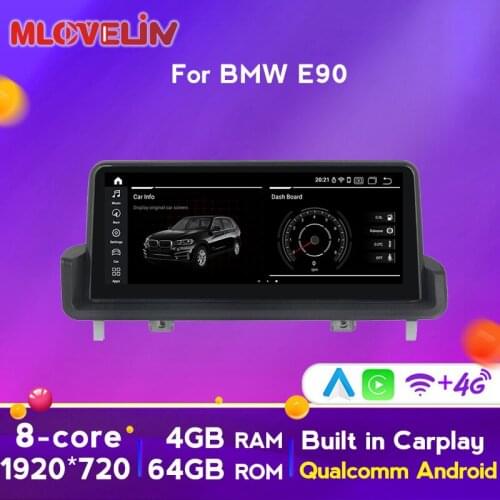IPS 10.25'' Screen DSP Car Multimedia GPS For BMW E90 E91 E92 E93 3 Series 8 Core 4G LTE IPS Wifi BT 4GB RAM 64GB ROM