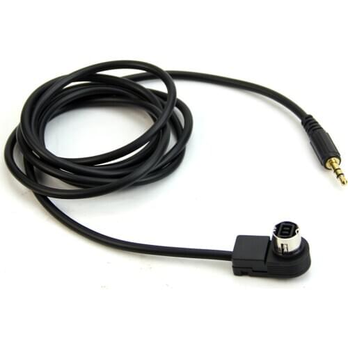 3.5mm Car Aux Input Cable Mini Plug Jack For ALPINE AI-NET iPhone MP3 Ornate New E7CA