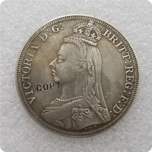Great Britain 1887 Crown COPY commemorative coins-replica coins medal coins collectibles