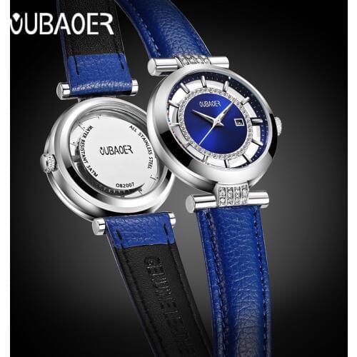 OUBAOER Top Brand Luxury Hollow Women Watches Classic Lover Clock Date Casual Female Bracelet Lady Wrist Quartz Watch Hot Women